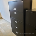 Black 5 Drawer Lateral File Cabinet, Locking